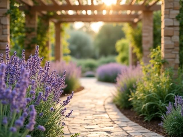 Jardin thérapeutique pour l'hôpital Bichat avec sentiers sensoriels